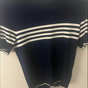 Primark Women's Navy and Blue Shirt